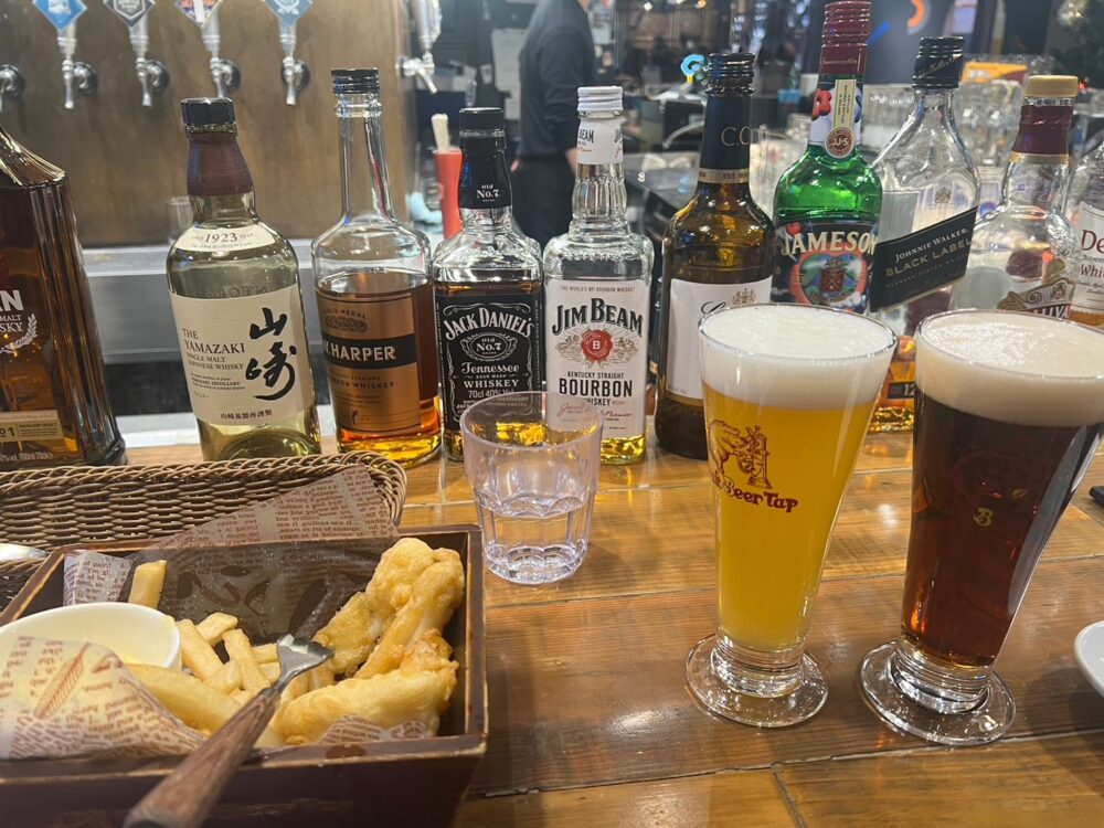 渋谷クラフトビール　タップ店内