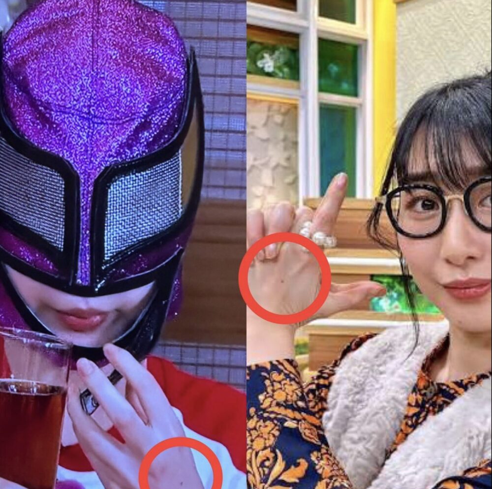 紫マスクマンとハシヤスメ・アツコさん
